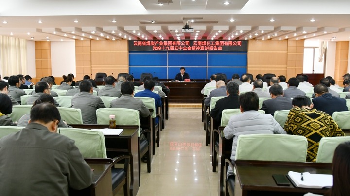 集团党委副书记、总经理高建嵩到云维集团宣讲党的十九届五中全会精神